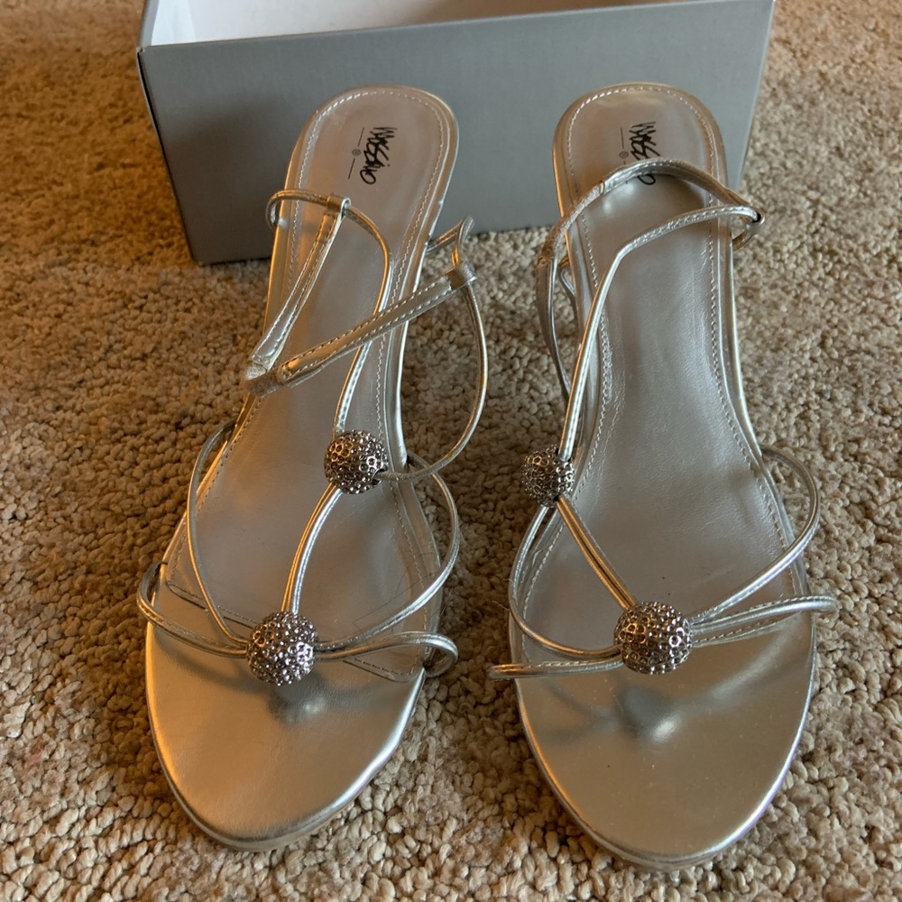 silver heels
